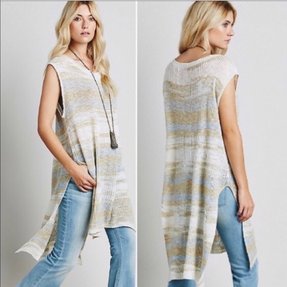 Free People Sunny Days Striped Knit Tunic - Picture 2 of 8